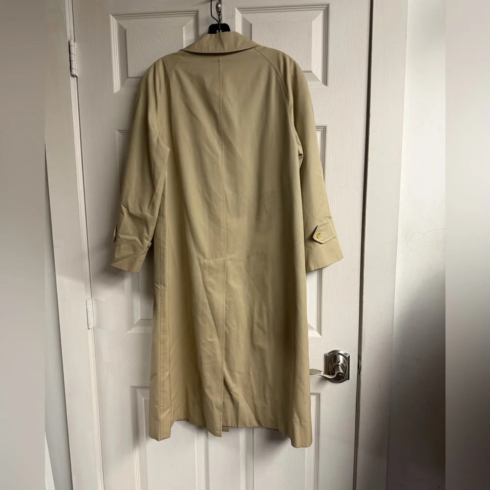Burberrys England Long Trench Coat With Nova Check Pattern - Picture 2 of 7